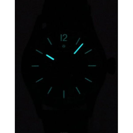 Iron Annie Flight Control Bracelet en cuir Cadran noir Automatique 51782 Montre pour homme