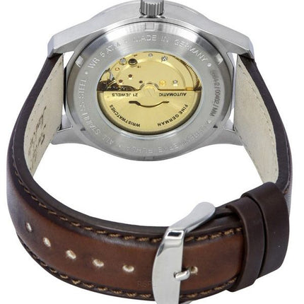 Iron Annie F13 Tempelhof Bracelet en cuir Cadran noir Automatique 56642 100M Montre pour homme