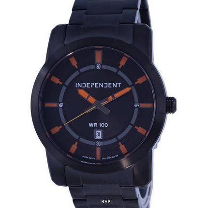 Montre pour homme Independent en acier inoxydable avec cadran noir et quartz IB5-446-53.G 100M
