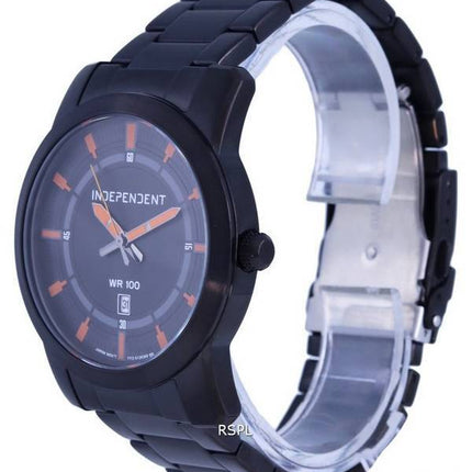 Montre pour homme Independent en acier inoxydable avec cadran noir et quartz IB5-446-53.G 100M