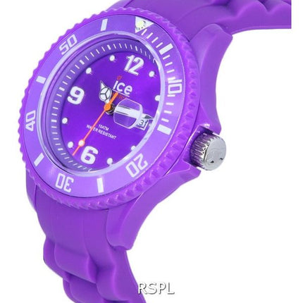 Ice Forever Bracelet en silicone Cadran violet Quartz 005104 100M Montre pour femme
