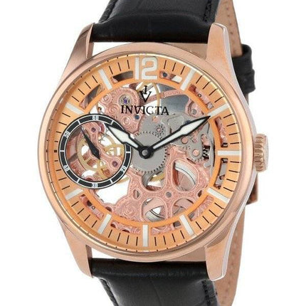 Montre Invicta Vintage Rose doré cadran squelette mécanique INV12407/12407 masculine