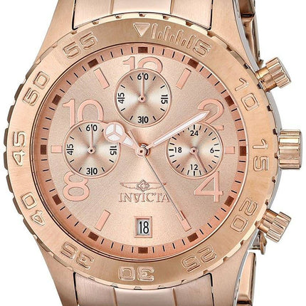 Montre Invicta spécialité Chronographe Or Rose ton 1280 hommes