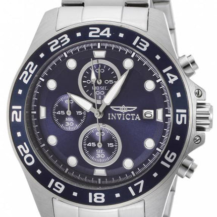 Invicta Pro Diver chronographe cadran bleu 100M 15205 montre homme