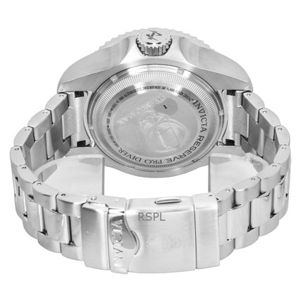 Montre homme Invicta Hydromax 16964 1000M, cadran argenté, acier inoxydable, quartz, plongée.