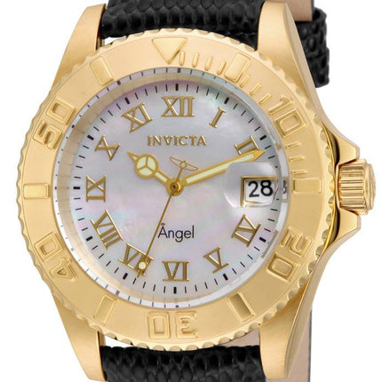 Invicta Angel mère de perle Date affichage 18407 Women Watch Dial