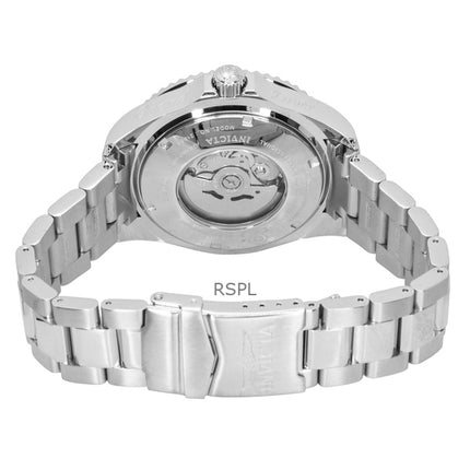 Montre homme Invicta Pro Diver en acier inoxydable, cadran noir, mouvement à quartz, référence 21866, étanche à 300 m