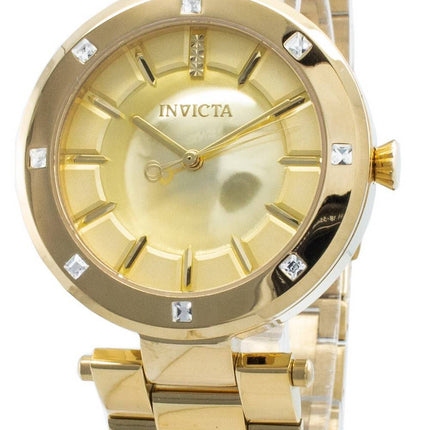 Montre Femme Invicta Angel 23728 Accents Diamant Quartz