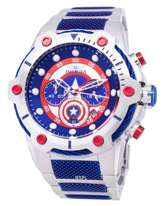 Montre Invicta Marvel 25780 Captain America Limited Edition Chronographe Quartz homme