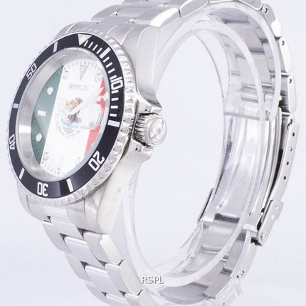 Invicta Pro Diver 28702 limitée Watch World Soccer Mexique Edition automatique 200M hommes