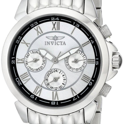 Montre Invicta spécialité Collection multifonctions cadran argenté 2875 hommes