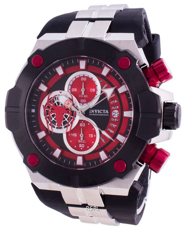 Montre Homme Invicta Marvel Spiderman 30317 Quartz Chronograph Limited Edition 200M