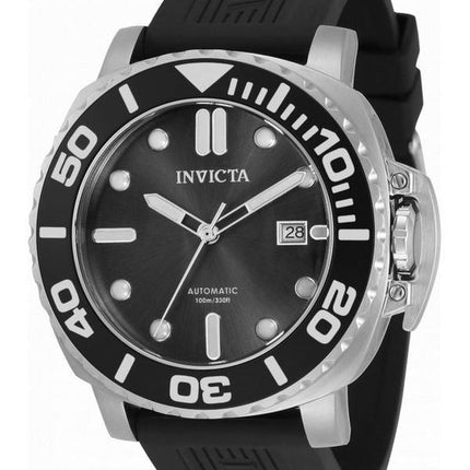 Montre pour homme Invicta Pro Diver cadran noir bracelet en silicone automatique 34318 100M