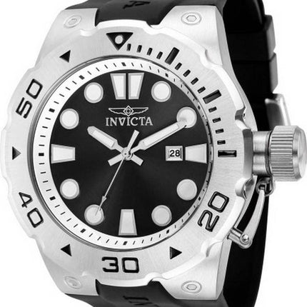 Invicta Pro Diver Silicone Cadran Noir Quartz 36996 100M Montre Homme