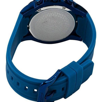 Montre pour homme Invicta Pro Diver GMT chronographe bracelet en silicone cadran bleu quartz 37754 100M