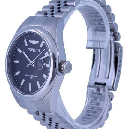 Invicta Aviator Acier Inoxydable Cadran Noir Quartz INV38409 Montre Homme