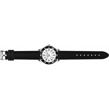 Montre pour homme Invicta Pro Diver avec bracelet en silicone et cadran blanc à quartz 43629 100M