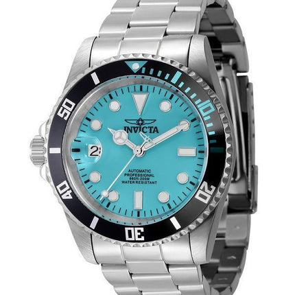 Montre pour homme Invicta Pro Diver Lefty en acier inoxydable avec cadran turquoise automatique 44045 200M