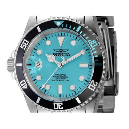 Montre pour homme Invicta Pro Diver Lefty en acier inoxydable avec cadran turquoise automatique 44045 200M