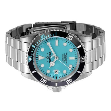 Montre pour homme Invicta Pro Diver Lefty en acier inoxydable avec cadran turquoise automatique 44045 200M