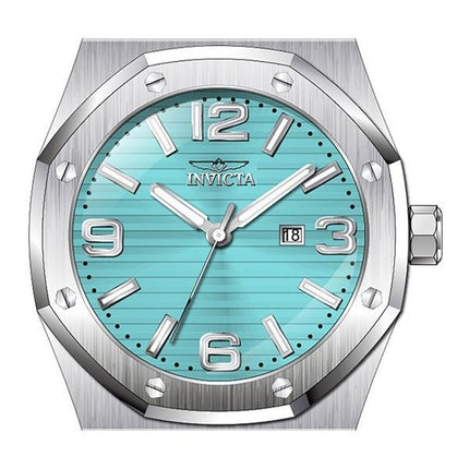 Montre pour homme Invicta Huracan avec bracelet en silicone et cadran turquoise 45773 100M