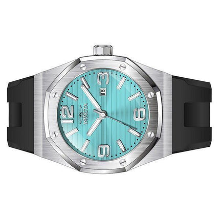 Montre pour homme Invicta Huracan avec bracelet en silicone et cadran turquoise 45773 100M
