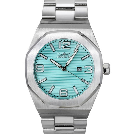 Montre homme Invicta Huracan en acier inoxydable, cadran turquoise, quartz, 45779, 100 m
