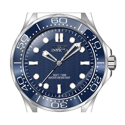 Montre pour homme Invicta Pro Diver en acier inoxydable avec cadran bleu et quartz 45981
