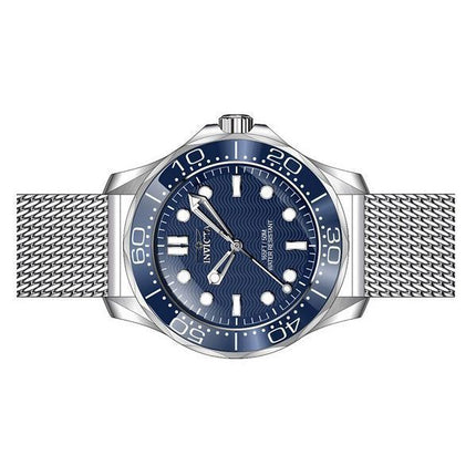 Montre pour homme Invicta Pro Diver en acier inoxydable avec cadran bleu et quartz 45981