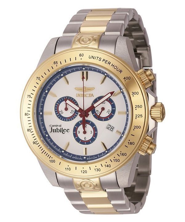 Montre pour homme Invicta Cruiseline Chronograph Limited Edition avec cadran blanc et quartz 46145 200M