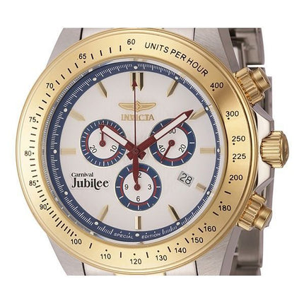 Montre pour homme Invicta Cruiseline Chronograph Limited Edition avec cadran blanc et quartz 46145 200M