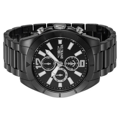 Montre pour homme Invicta Ocean Voyage chronographe bracelet en céramique cadran noir Quartz 46298 100M