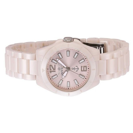 Montre pour femme Invicta Ocean Voyage avec bracelet en céramique et cadran rose clair à quartz 46302