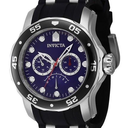 Montre pour homme Invicta Pro Diver rétrograde GMT à cadran bleu à quartz 46967 100M