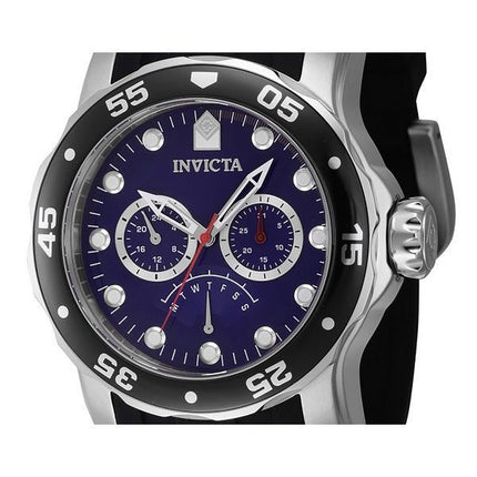 Montre pour homme Invicta Pro Diver rétrograde GMT à cadran bleu à quartz 46967 100M