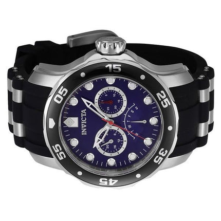 Montre pour homme Invicta Pro Diver rétrograde GMT à cadran bleu à quartz 46967 100M