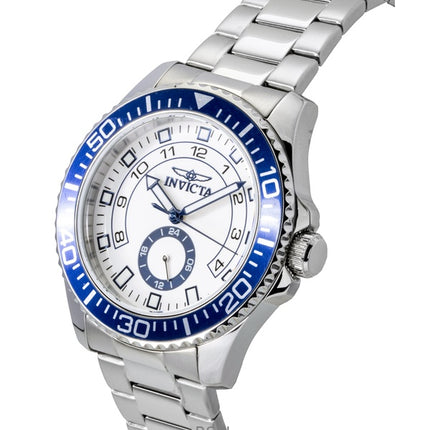 Montre homme Invicta Pro Diver en acier inoxydable, cadran blanc, quartz, 47124