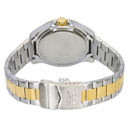 Montre homme Invicta Pro Diver bicolore en acier inoxydable, cadran blanc, mouvement à quartz 47127