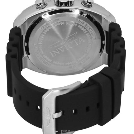Montre homme Invicta Pro Diver Zager Chronograph GMT, bracelet en silicone, cadran bleu, quartz, 47281, 100 m