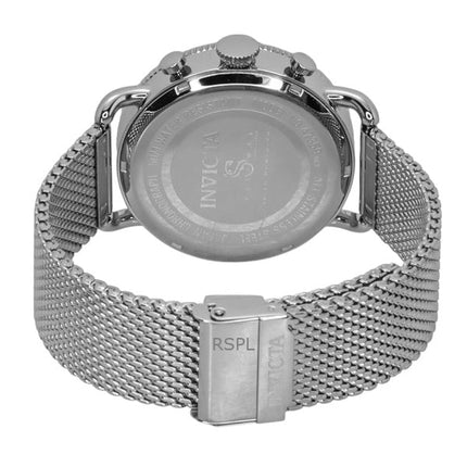 Montre chronographe Invicta Speedway pour homme, acier inoxydable, cadran bleu, quartz, 47359