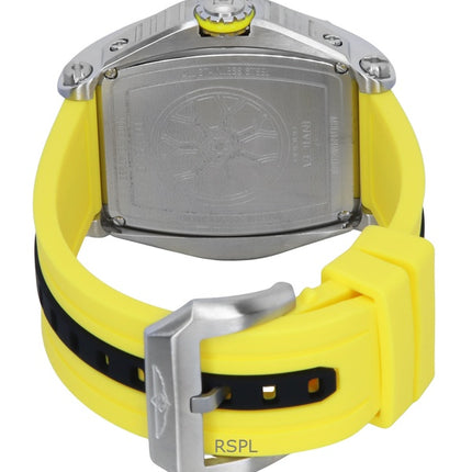 Montre homme Invicta Racing, bracelet en silicone, cadran noir, quartz, 47383, 100 m