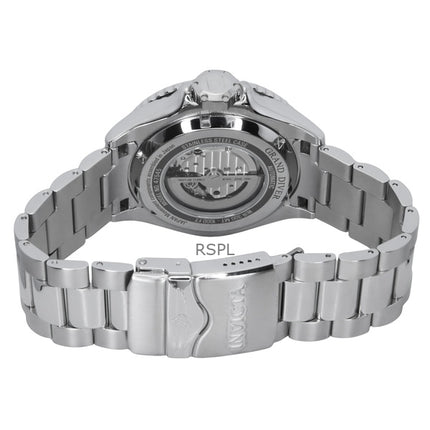 Montre homme Invicta Grand Diver, acier inoxydable, cadran bleu et argent, automatique, 47545, 300 m