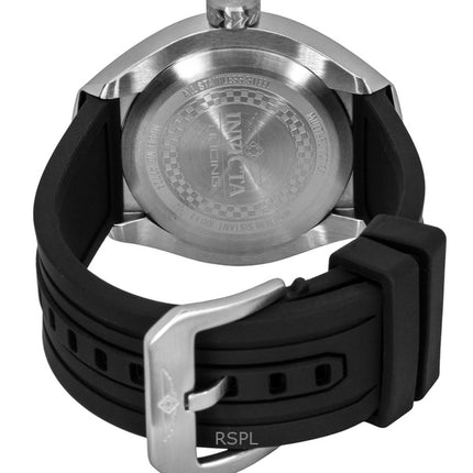 Montre homme Invicta Racing, bracelet en silicone, cadran noir, quartz, 47724