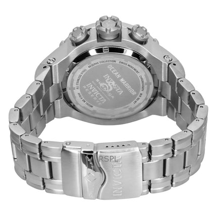 Montre homme Invicta Reserve Ocean Warrior chronographe à quartz, cadran rouge et noir, 47849, 100 m
