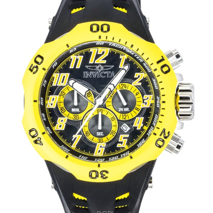 Montre homme Invicta Venom Hydra GMT chronographe bracelet silicone cadran noir quartz 48236 200 m