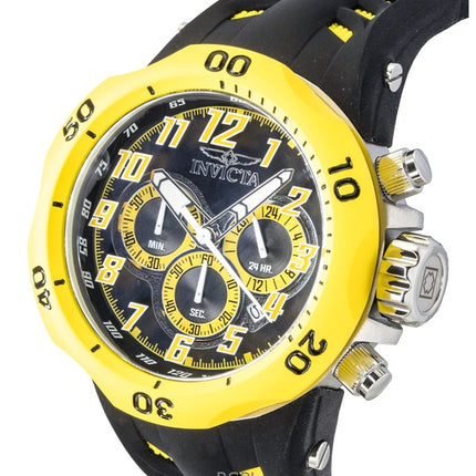 Montre homme Invicta Venom Hydra GMT chronographe bracelet silicone cadran noir quartz 48236 200 m