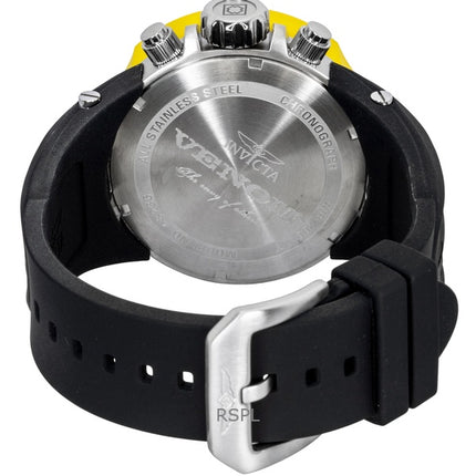Montre homme Invicta Venom Hydra GMT chronographe bracelet silicone cadran noir quartz 48236 200 m
