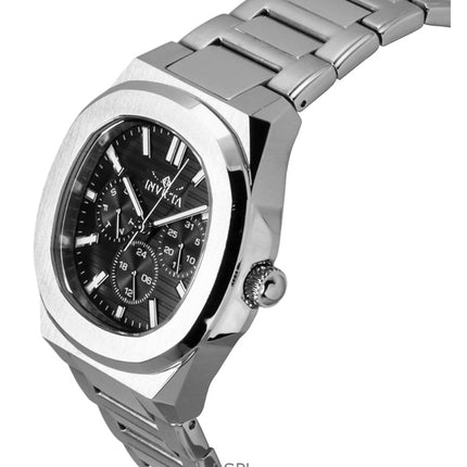 Montre Invicta Speedway pour homme, acier inoxydable, cadran noir, quartz, 48325