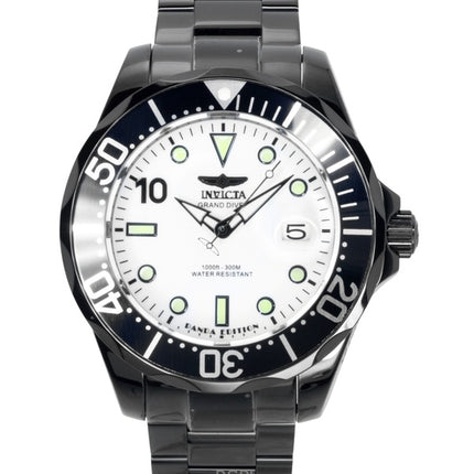 Montre homme Invicta Pro Diver PANDA, acier inoxydable, cadran argenté, automatique, 48707, 300 m