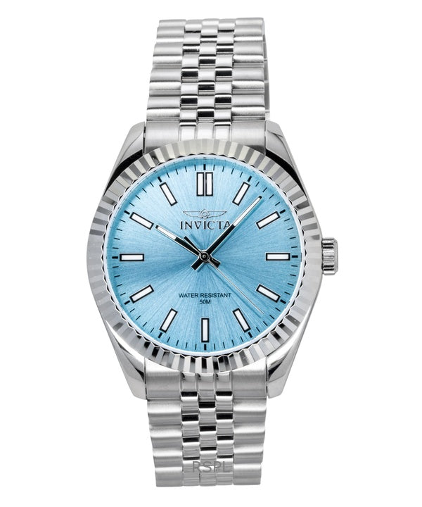 Montre homme Invicta Specialty 48906 en acier inoxydable, cadran bleu Tiffany, mouvement à quartz